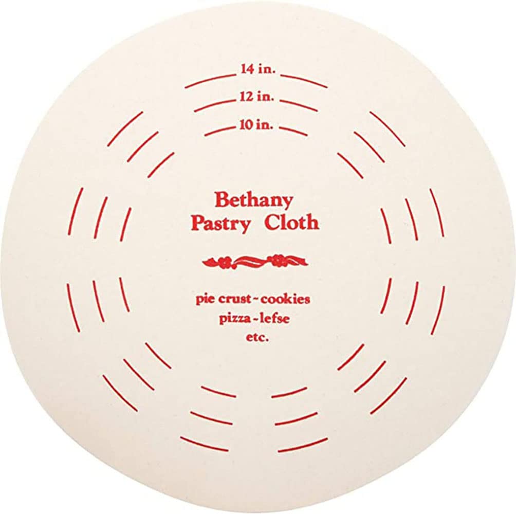 Bethany Housewares pastry board circle 19in with a smooth rolling surface for dough.
