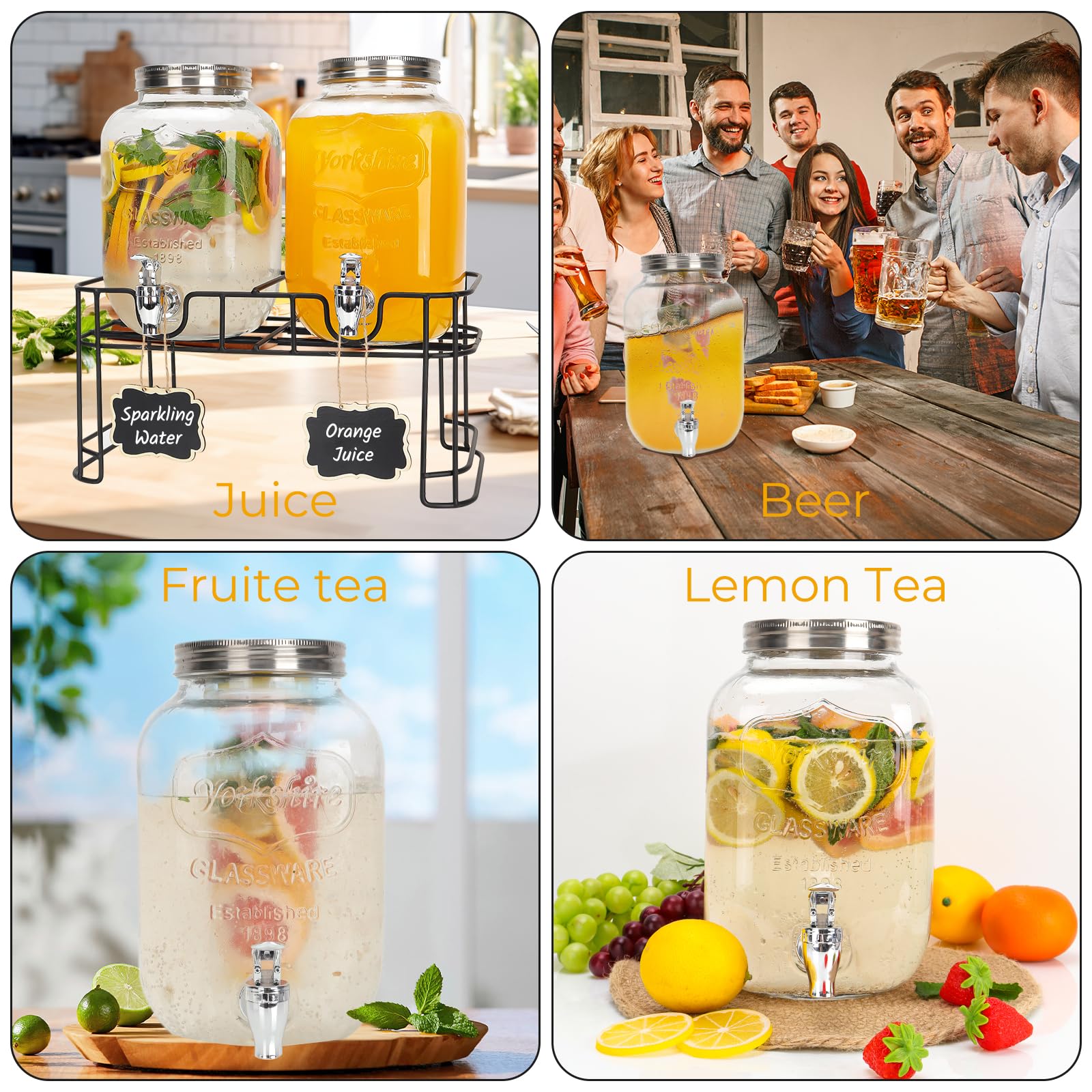 Betrome ice cylinder keeps beverages cold at gatherings