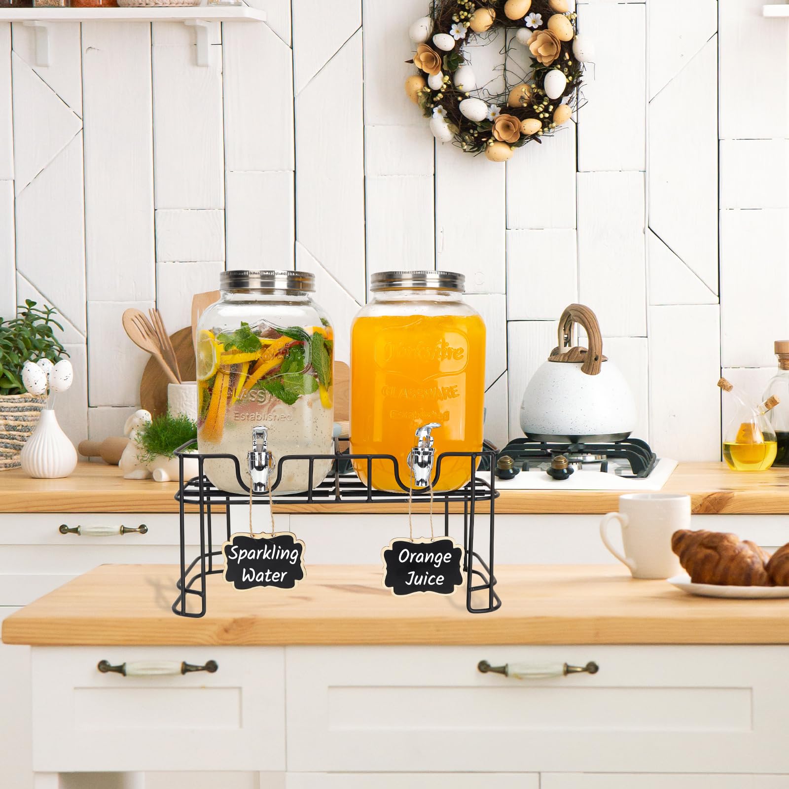 Betrome versatile 1-gallon dispensers for lemonade, juice, or beer