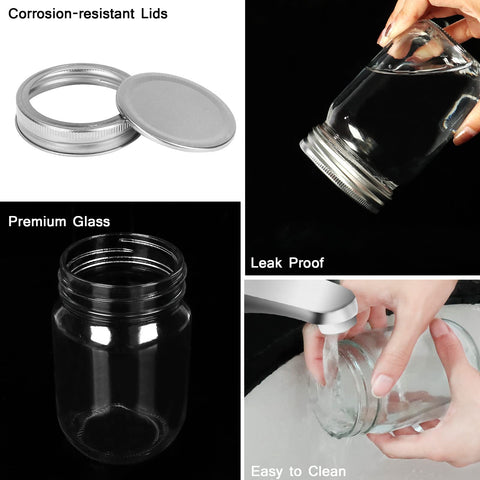 Betrome 360ml jars ideal for jams, honey, and DIY preserves in a transparent container.