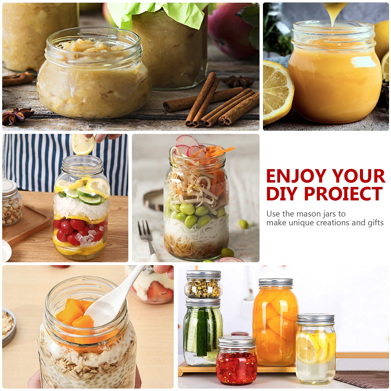Betrome mason jars suited for shower favors and party gifts with clear visibility.