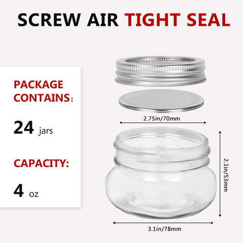 Betrome silver split-type lids provide secure sealing and simple labeling for gifts or preserves.