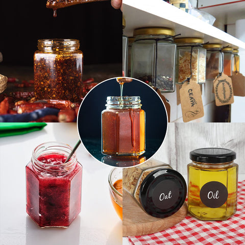 Betrome jars for jams and jelly, easy labeling and reuse