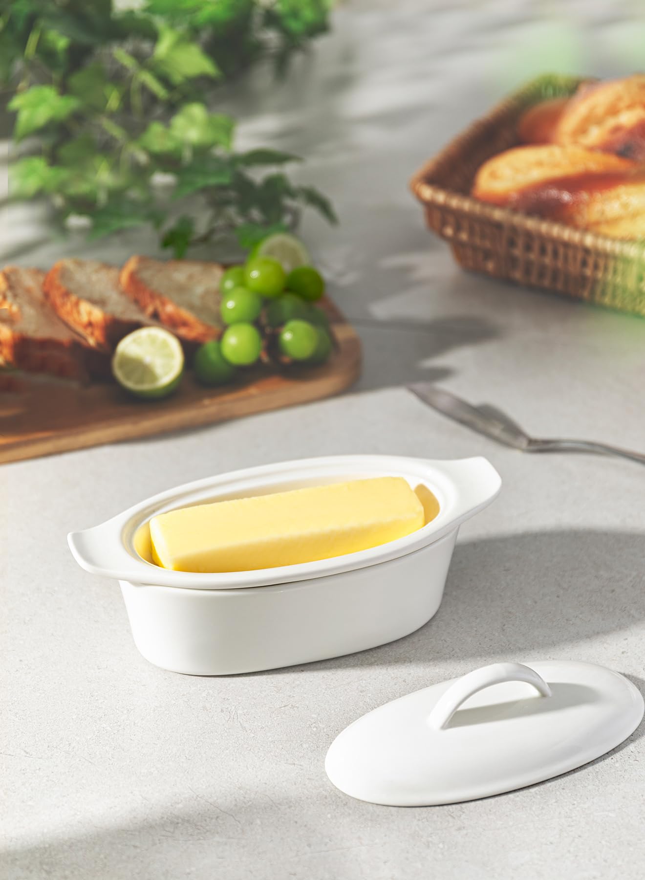 Better Butter waterline system in use, keeping butter at the right softness.