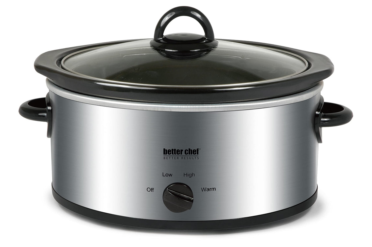 Better Chef oval slow cooker 3-quart, ideal for weeknight meals.