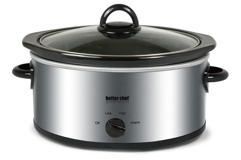 Better Chef oval slow cooker 3-quart, ideal for weeknight meals.