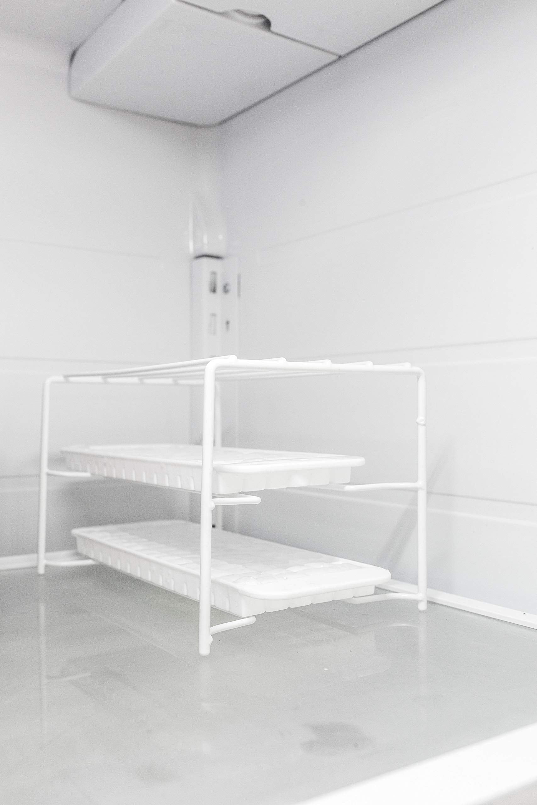 Better Houseware stable freezer tray organizer elevates for easy access