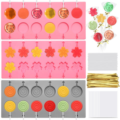 Bettoor lollipop molds sakura shapes for vibrant handmade gifts.