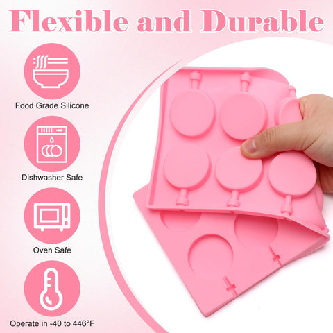 Bettoor silicone lollipop molds are food-grade and odorless for safe treats.