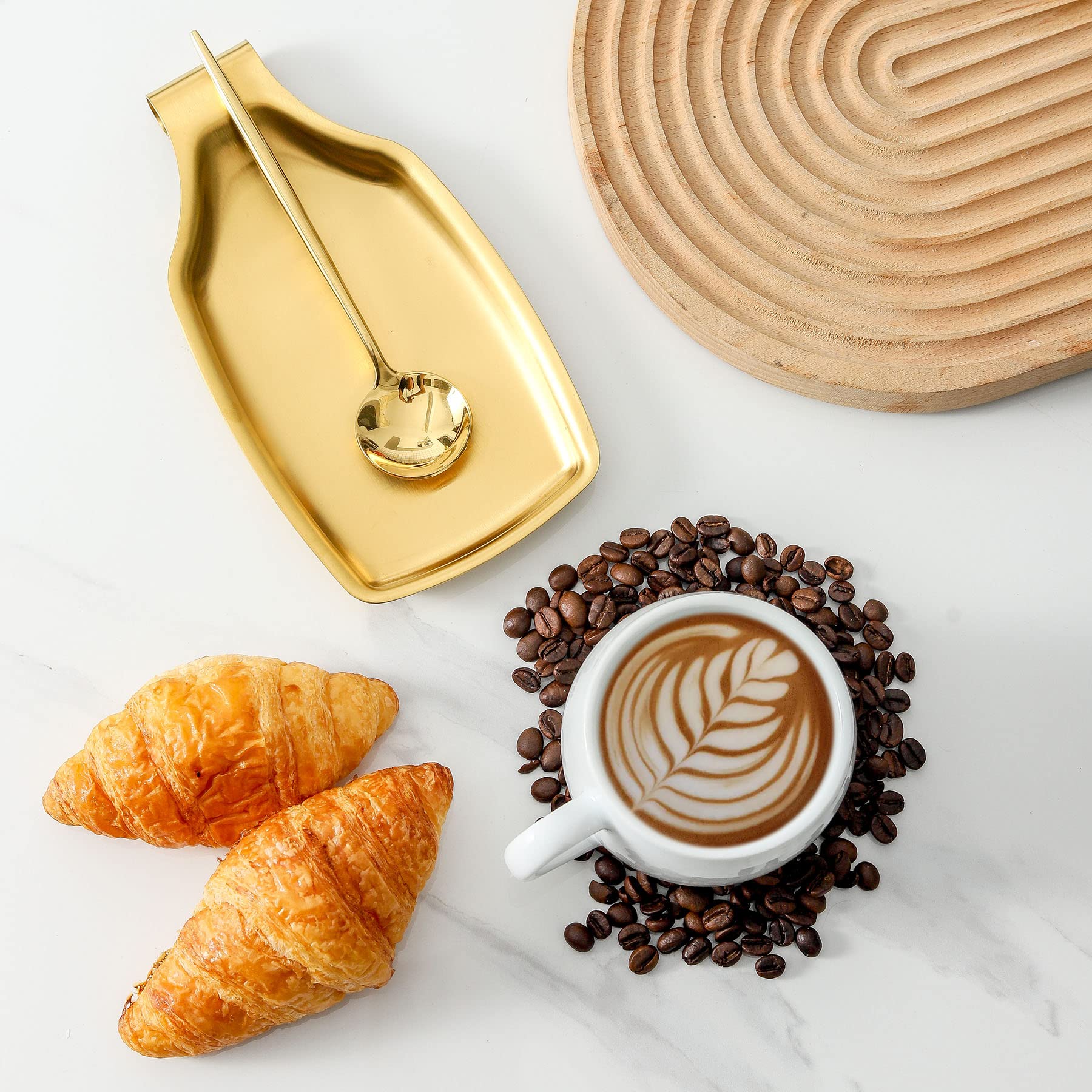 BETTWILL Spoon rest with square bottom stabilizes on counters.