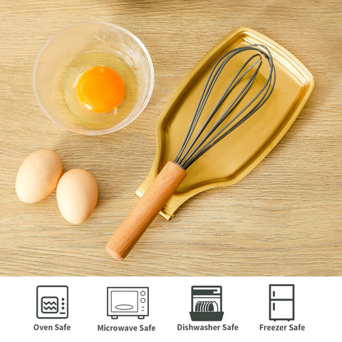 BETTWILL Stainless steel gold spoon rest highlights durable, rust-resistant material.