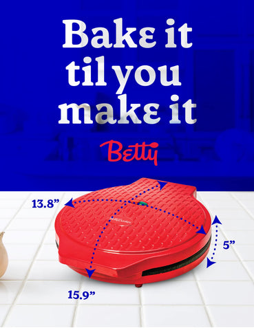 Betty Crocker countertop pizza maker versatile functions for sandwiches, quesadillas, and more.