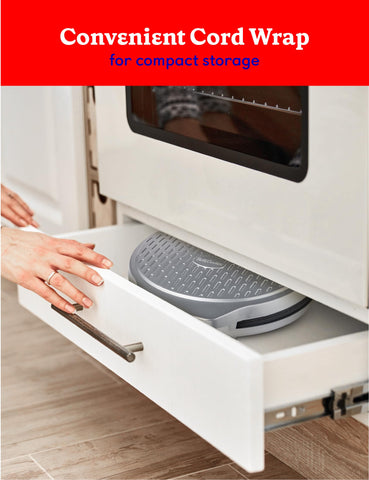 Betty Crocker Pizza Maker Plus pancake function for fluffy breakfast stacks.