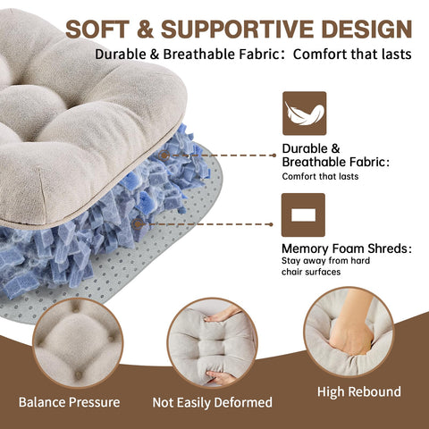 BETU dining-chair cushions beige fit a wide range of chairs and styles