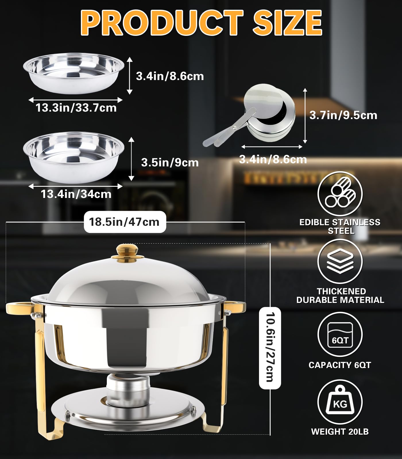 Beviliu chafing dishes require no electricity, powered by portable fuel cans.