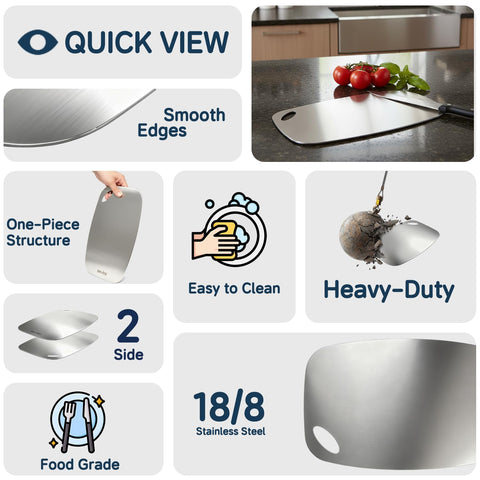 BEVISS cutting board edge finishes closeup—smooth edges protect fingers and countertops.