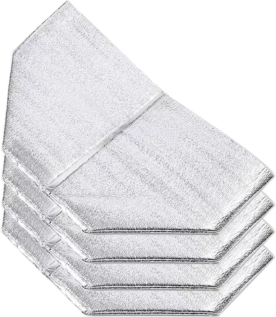 Bevisun foil insulated liner four-pack shown for shipping insulation.