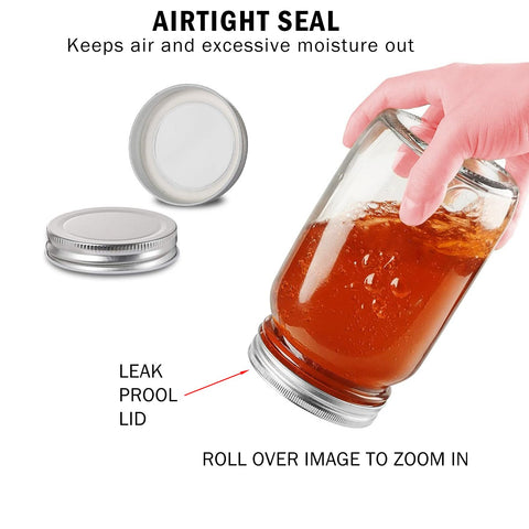 BEWAVE clear jar shows contents at a glance for herbs, honey, or jams.