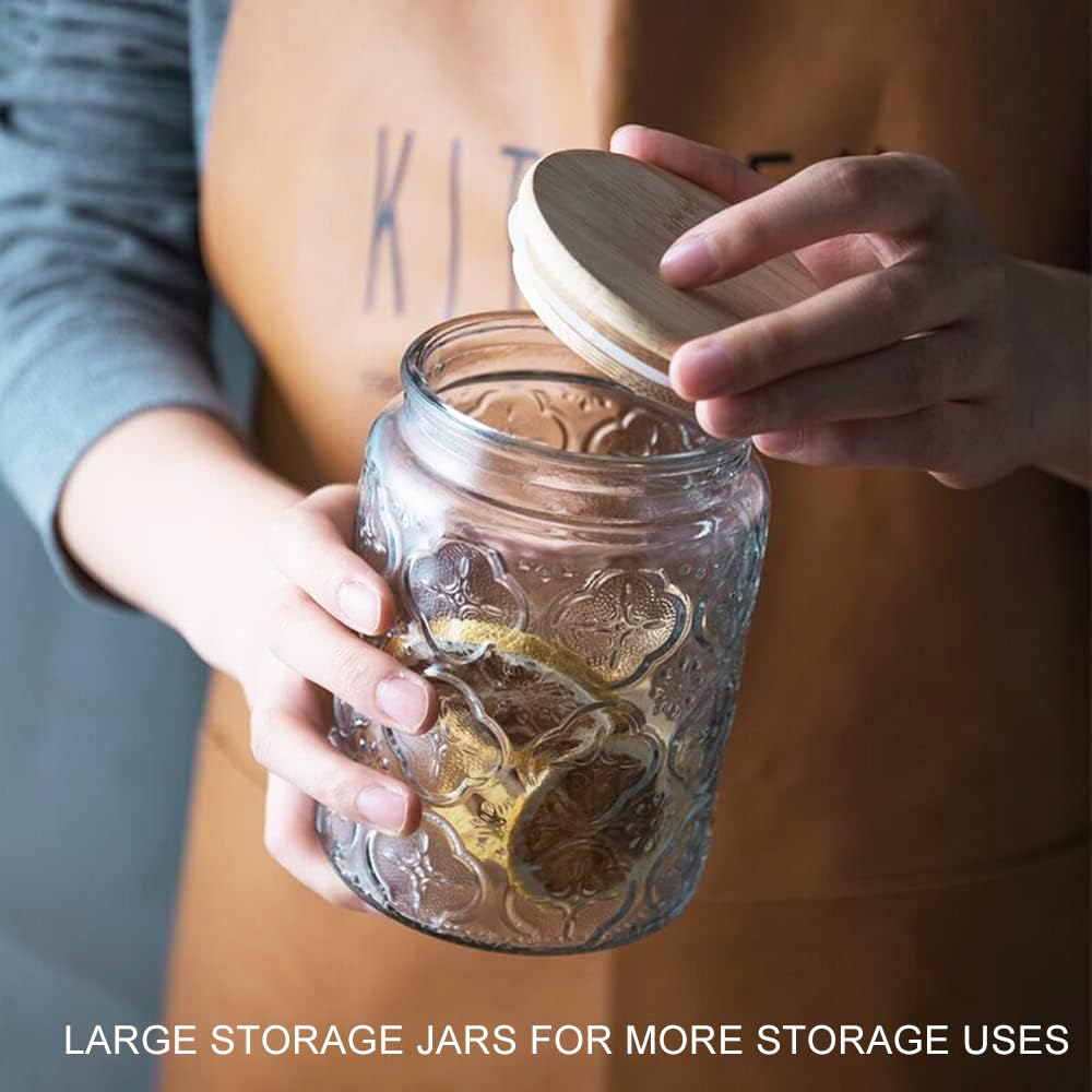 BEWAVE kitchen storage jar ideal for pantry organization and visibility.