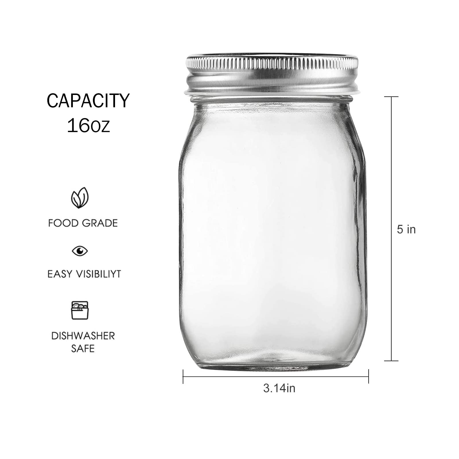 BEWAVE metal sealing lid provides a tight seal to preserve freshness.