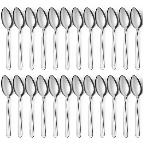 BEWOS 24-piece spoons set on a table for polished dining at gatherings