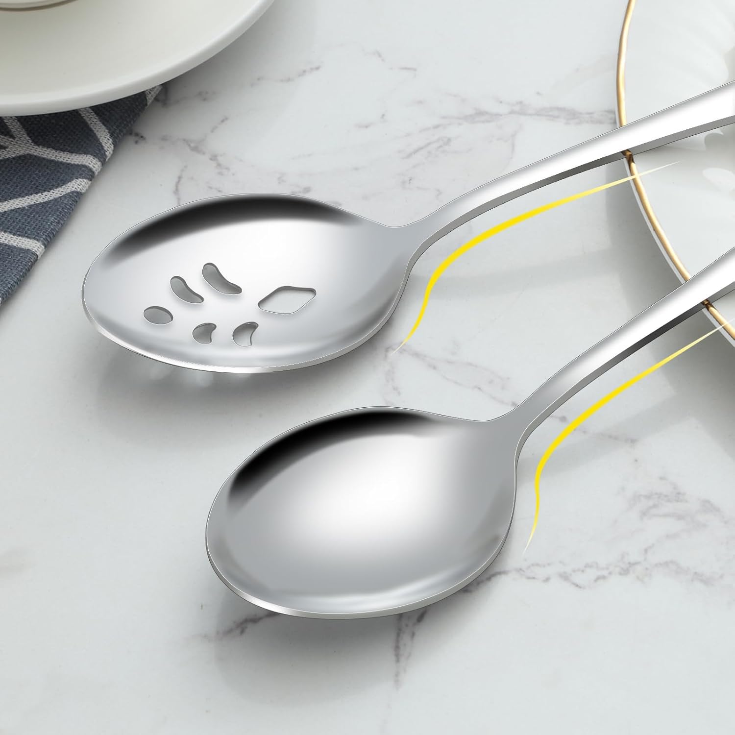 BEWOS stainless steel utensils are dishwasher safe for easy cleanup.