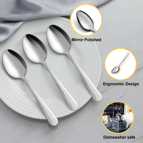 BEWOS stainless steel spoons resistant to rust and wear