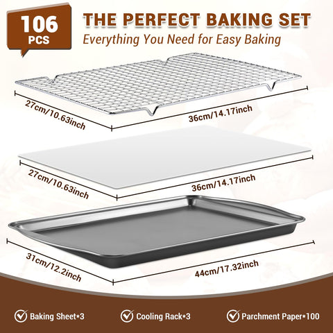 BEWOS wire racks for baking sheets promoting airflow and stable placement