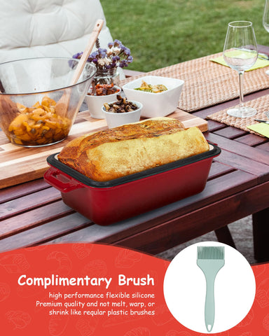 Bexmder 2-in-1 loaf pan with lid supports versatile bread and casseroles