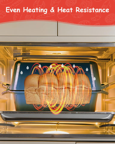 Bexmder even heat distribution supports versatile baking.