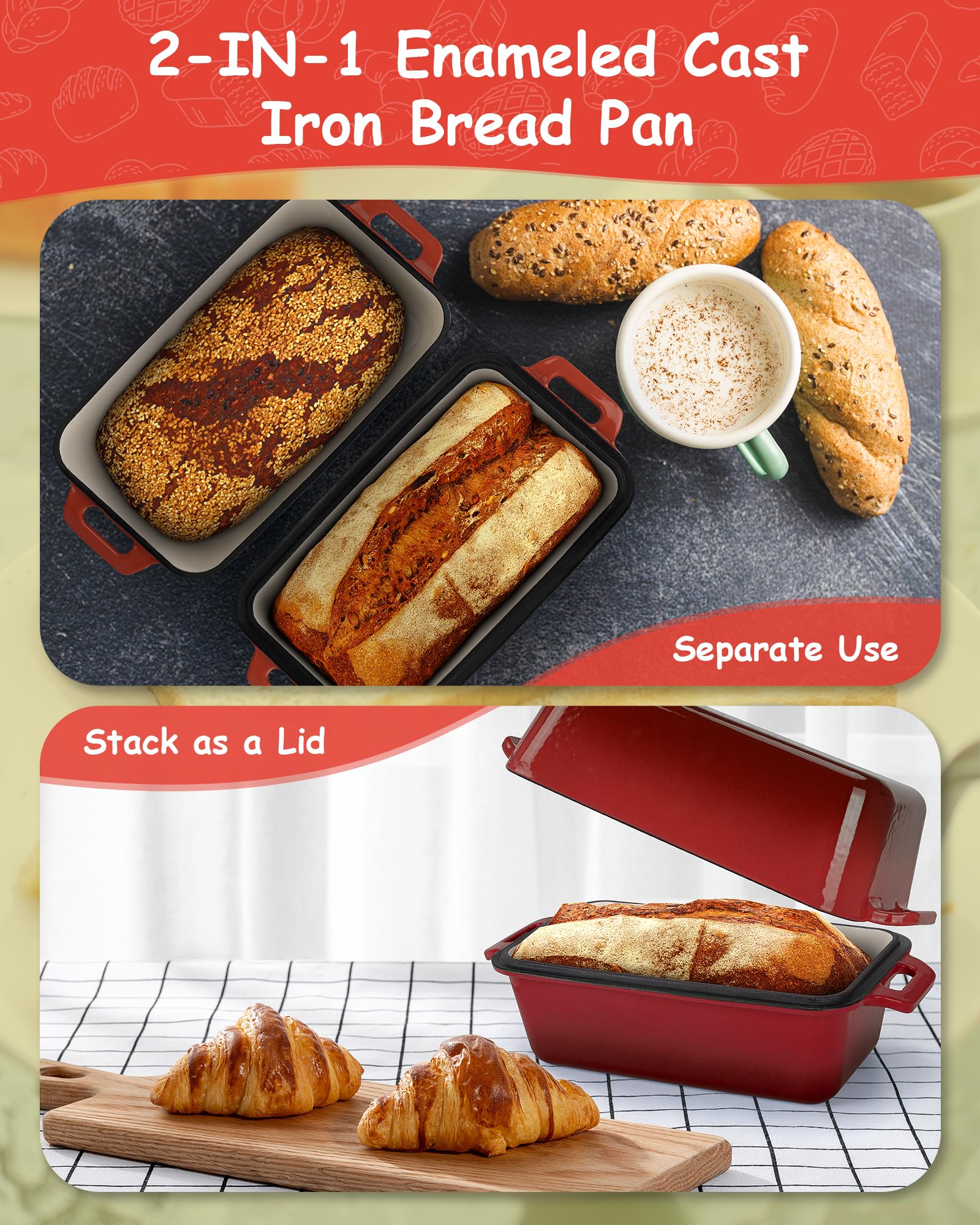 Bexmder space-saving, stackable design fits compact kitchen storage