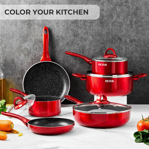 BEZIA gift ready cookware set adds practical value to any kitchen.