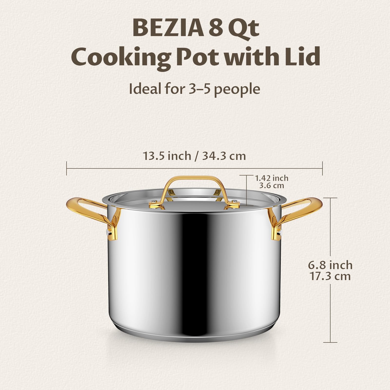 BEZIA stainless exterior offers durable, timeless kitchen look