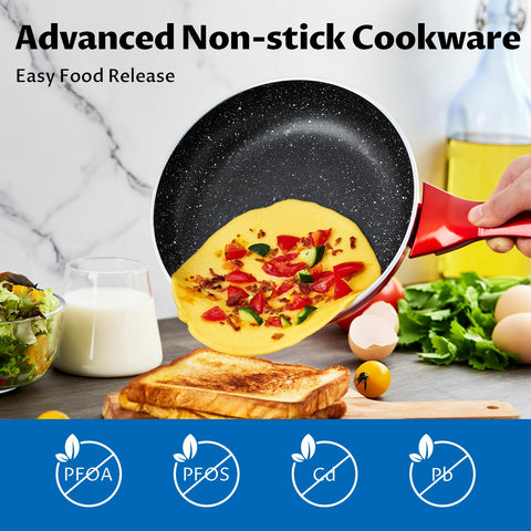 BEZIA stay cool bakelite handles stay comfortable during cooking.