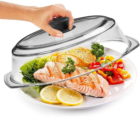 Bezrat clear-view lid lets you monitor reheating without removing the cover.