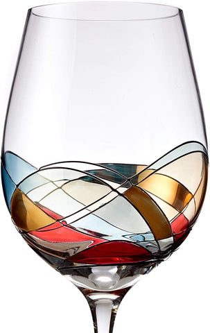 Bezrat Mothers Day gift wine glass inspired by Duomo di Milano design.
