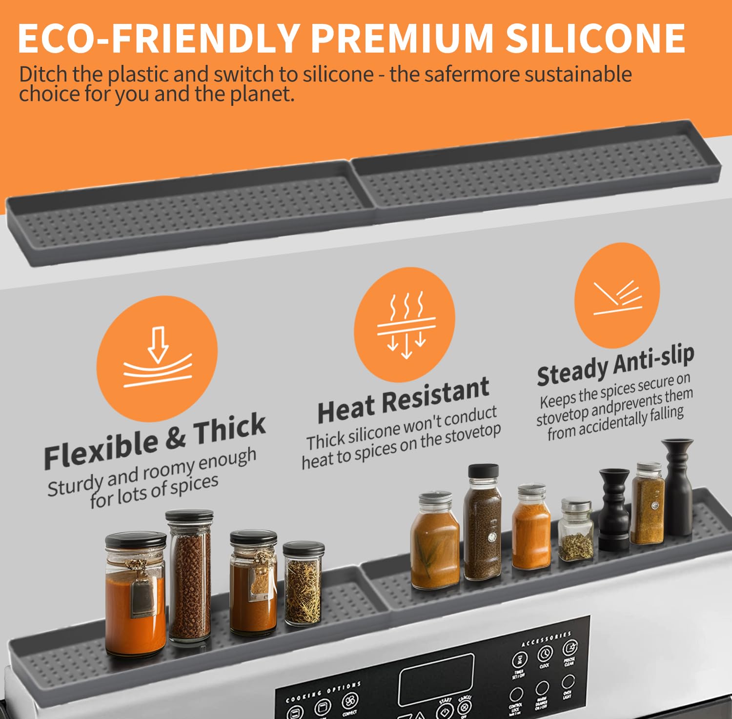 BFONS anti-slip base keeps the rack stable while simmering.