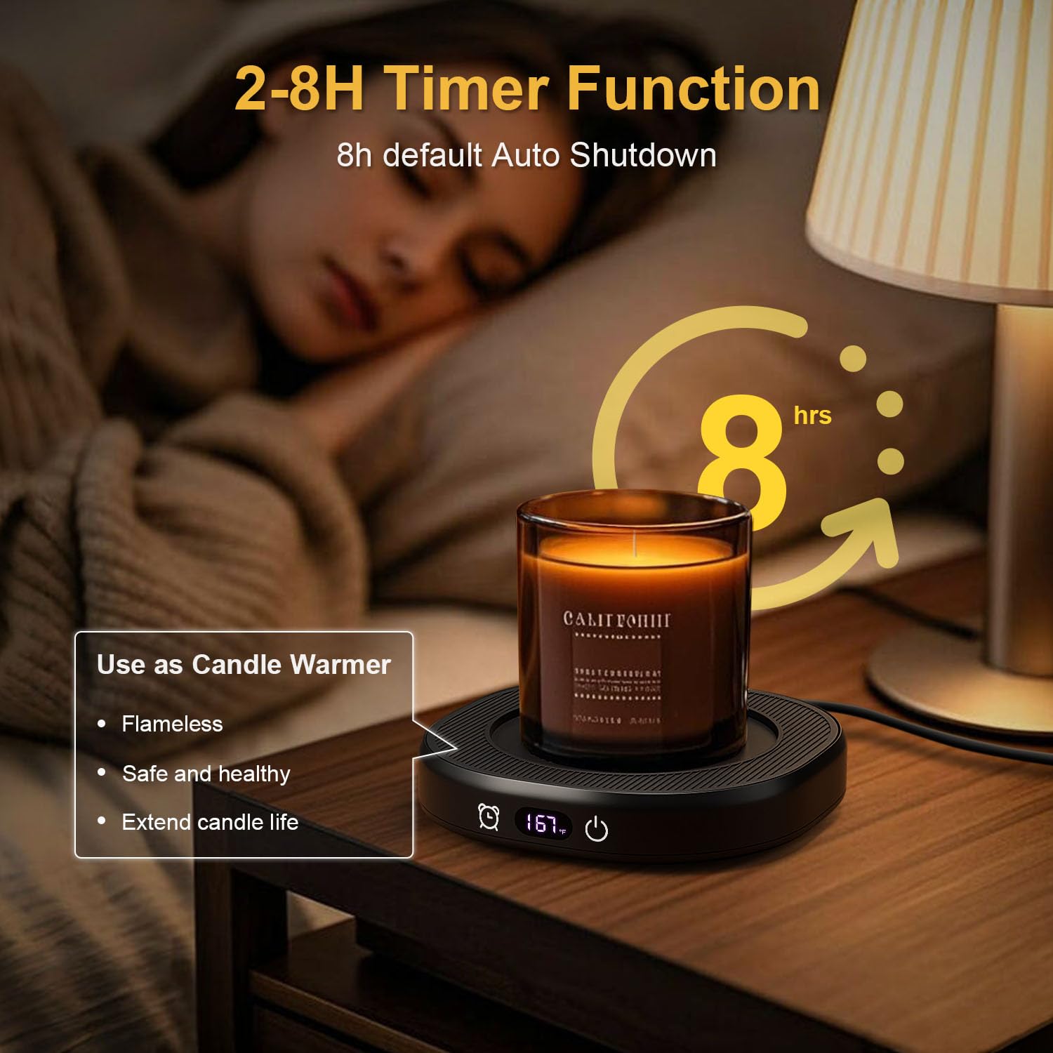 BGBG 8-hour auto shut-off provides safe, worry-free use