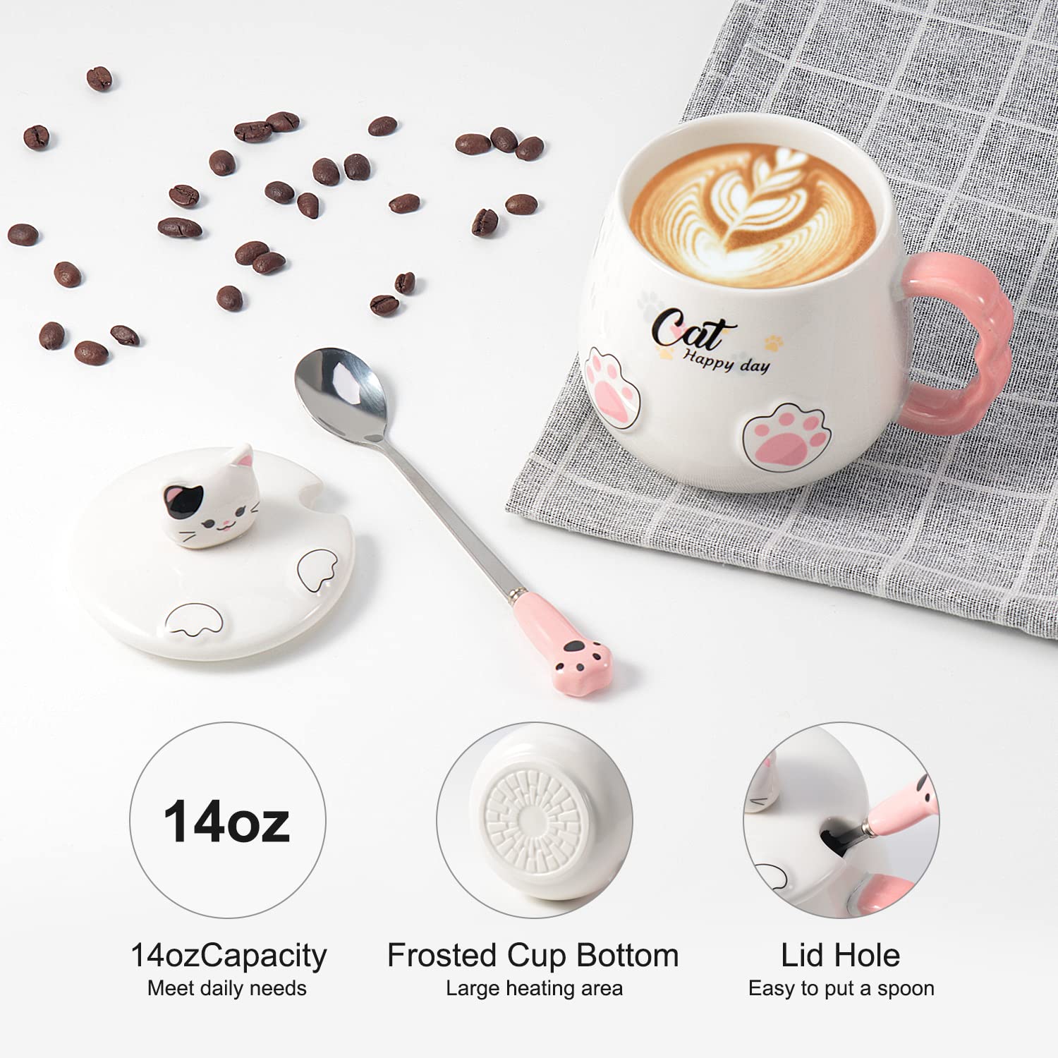 Bgbg Ceramic Mug, microwave and dishwasher safe for easy daily use.