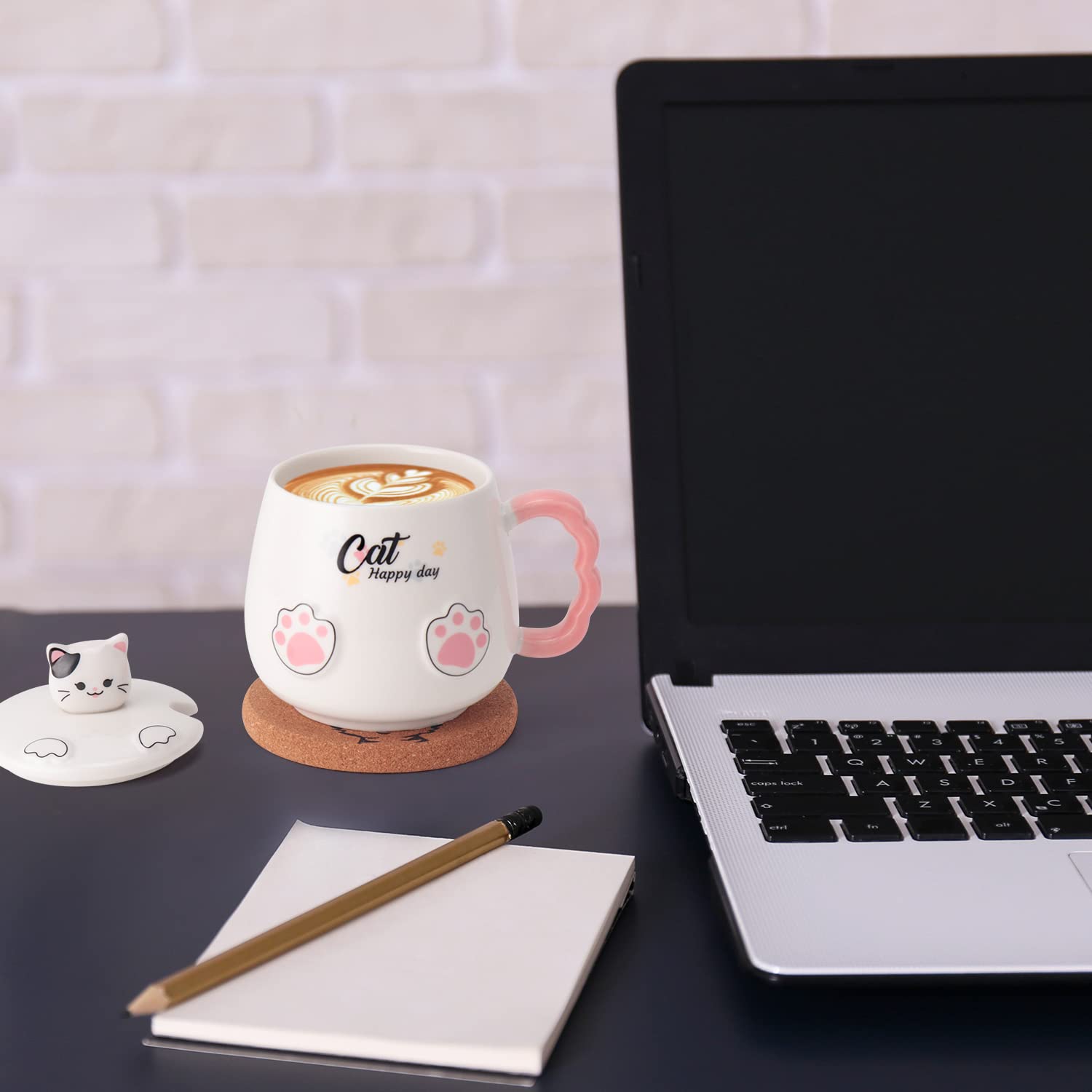 Bgbg Mug with frosted flat bottom, designed for use with mug warmers.