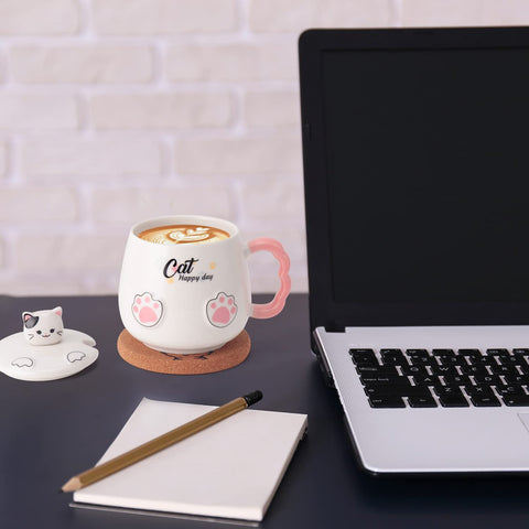 Bgbg Mug with frosted flat bottom, designed for use with mug warmers.