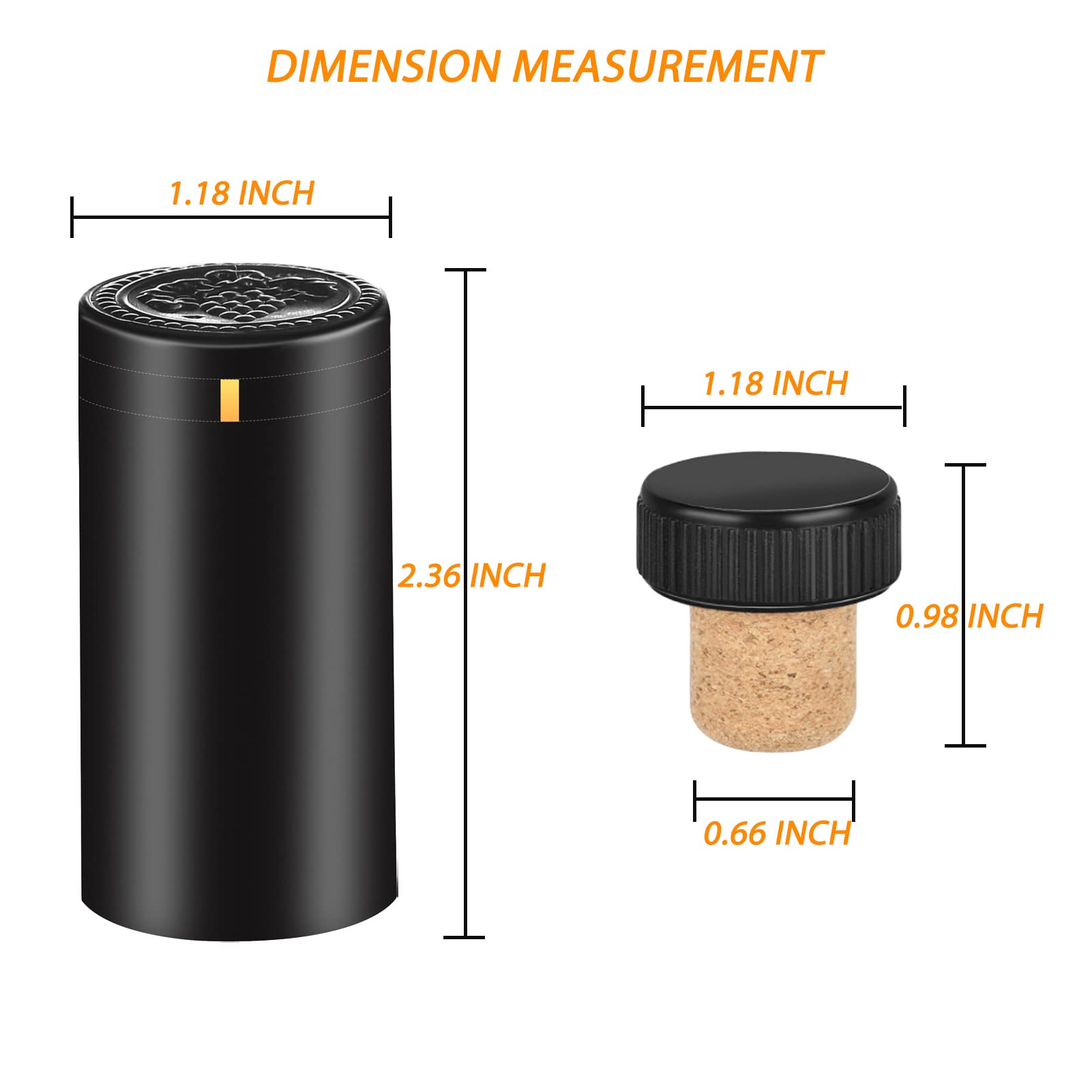 BGMAXimum bottle seal corks add authentic cork look and resealability