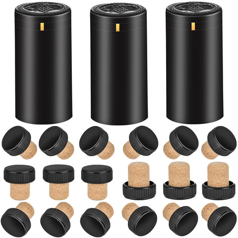 BGMAXimum PVC heat shrink capsules for a sleek matte black wine bottle finish