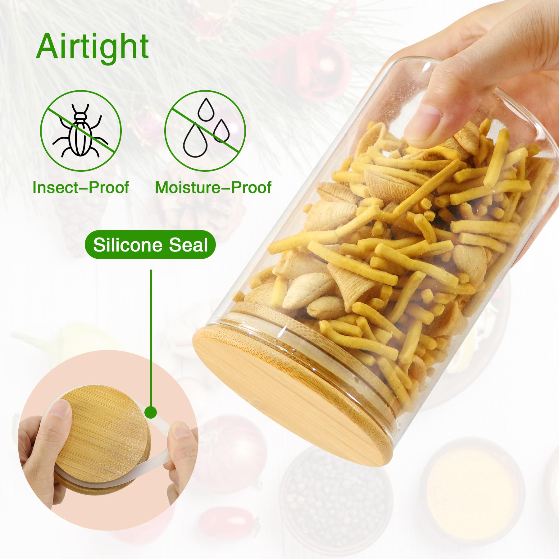 Includes labels and cleaning brush for easy organization.