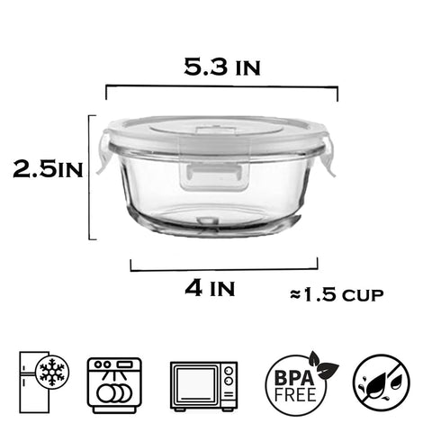 B.GUBOBOYA airtight lid with silicone seal prevents leaks