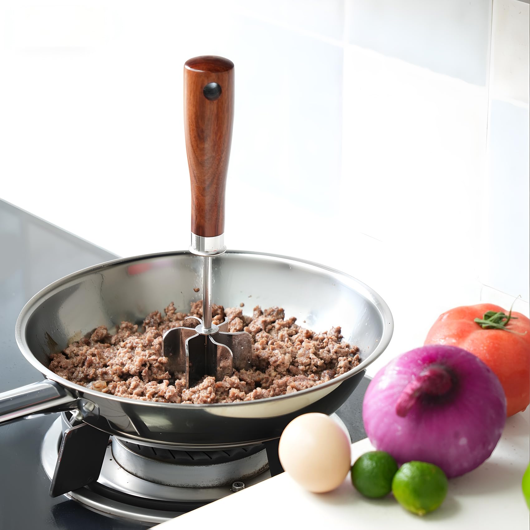 BGWARA robust tool for burgers and turkey prep.