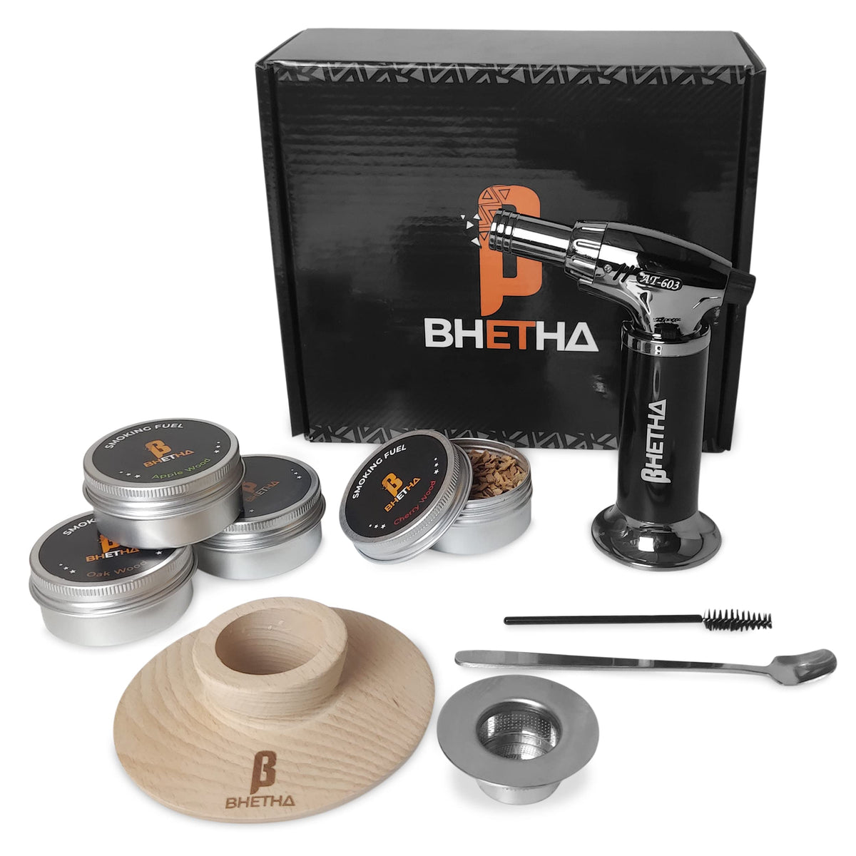 BHETHA cocktail smoker kit torch—precise flame for controlled, smoky cocktails at home