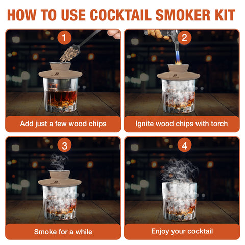 BHETHA wood chips oak—classic smoky depth for old fashioned cocktails