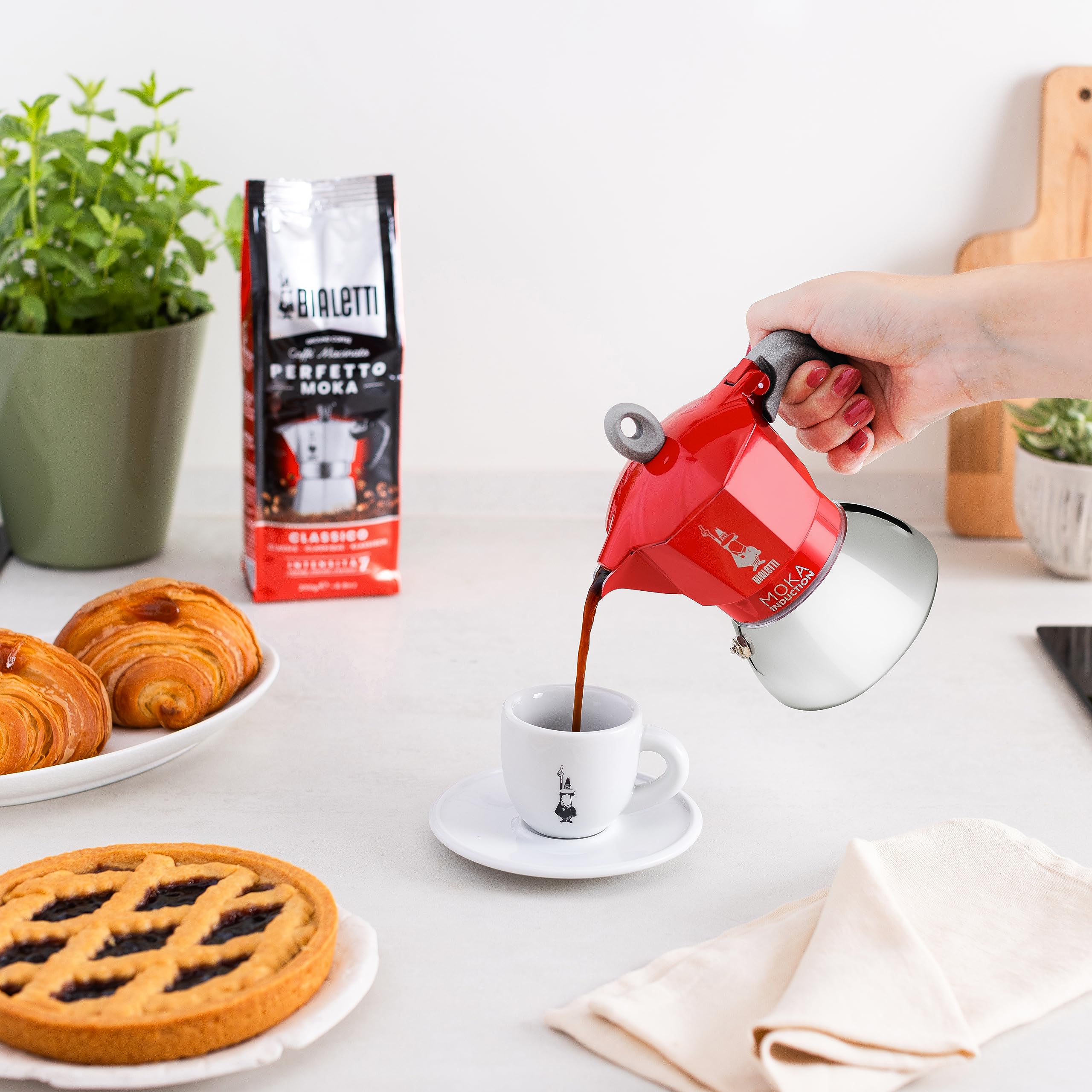 Bialetti Moka Induction made in Europe emphasizes craftsmanship and heritage