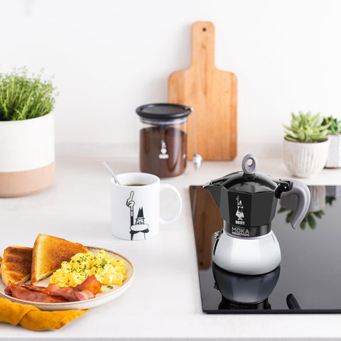Bialetti Moka Induction filter with coffee grounds for aroma
